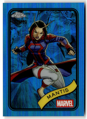 Topps Marvel Chrome 2025 Card No. 171 Mantis Blue Refractor 162/299