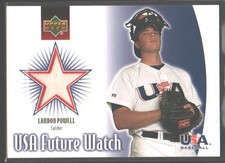 🔥⚾ 2002 Upper Deck USA Future Watch Jerseys Landon Powell #US-LP