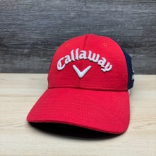 Casquette Baseball Callaway Ajustable Homme Rouge - Taille L/XL - Logo Brodé