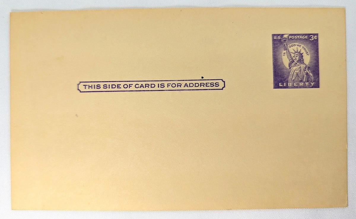 3 Cent Purple US Back of Book Postal Cards & Stationery for sale