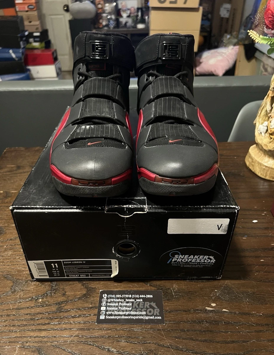 Nike Zoom LeBron 4 Black Crimson for Sale | Authenticity