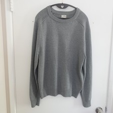 J.Crew Heritage Cotton Crewneck Men's Sweater M Gray Preppy Minimalist Classic