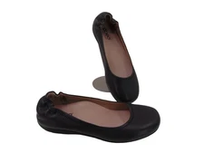 Abeo Black Tammy Leather Flats 6.5 Neutral Comfort Shoes BIO System Ballet Arch
