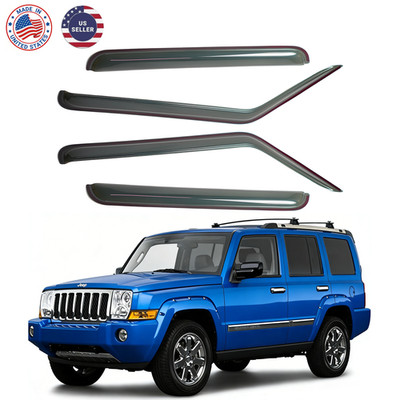 4X For Jeep Commander 2006-2010 Window Visors Rain Guards Deflector US