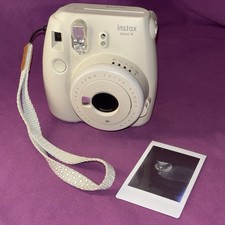 Fujifilm Instax Mini 9 Instant Camera Smokey White - Tested Working As Shown