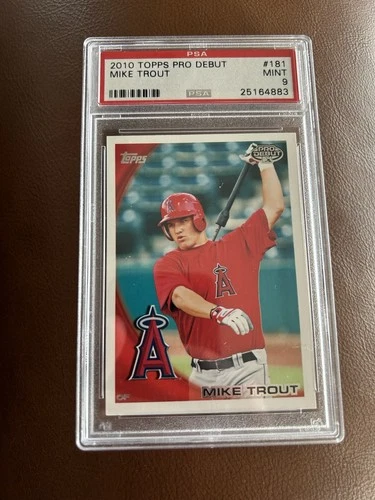 2010 Topps Pro Debut Mike Trout #181 RC PSA 9