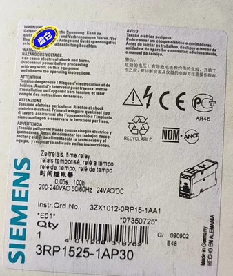 3RP1505-1AQ30 Brand New In Box Time Relay Expedited Shipping