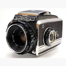 OH! [Near MINT] Zenza Bronica Model C Camera Nikkor-P 75mm F/2.8 Lens From JAPAN