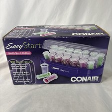 Vtg Conair Easy Start Hot Rollers 20 Multi-Size with 19 Pins HS15R Tested In Box