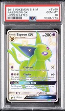 2019 POKEMON SUN & MOON HIDDEN FATES #SV60 FULL ART/ESPEON GX PSA 10 on eBay
