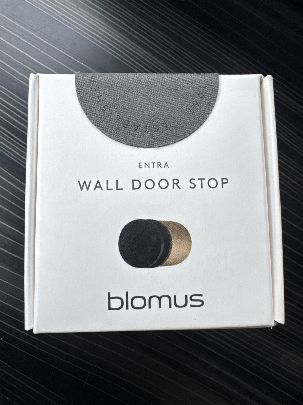 Blomus Entra Brass Wall Door Stops With Metallic Finish