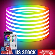 16.4ft Neon Rope Lightsflexible Led Rope Lights Control With App/remotemultiple