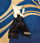 Rapha Men's Cycling Bib Shorts Black/White Medium Excellent Condition.