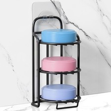 3-Tier Shower Soap Shampoo Bar Holder, Self Adhesive Freestanding Draining
