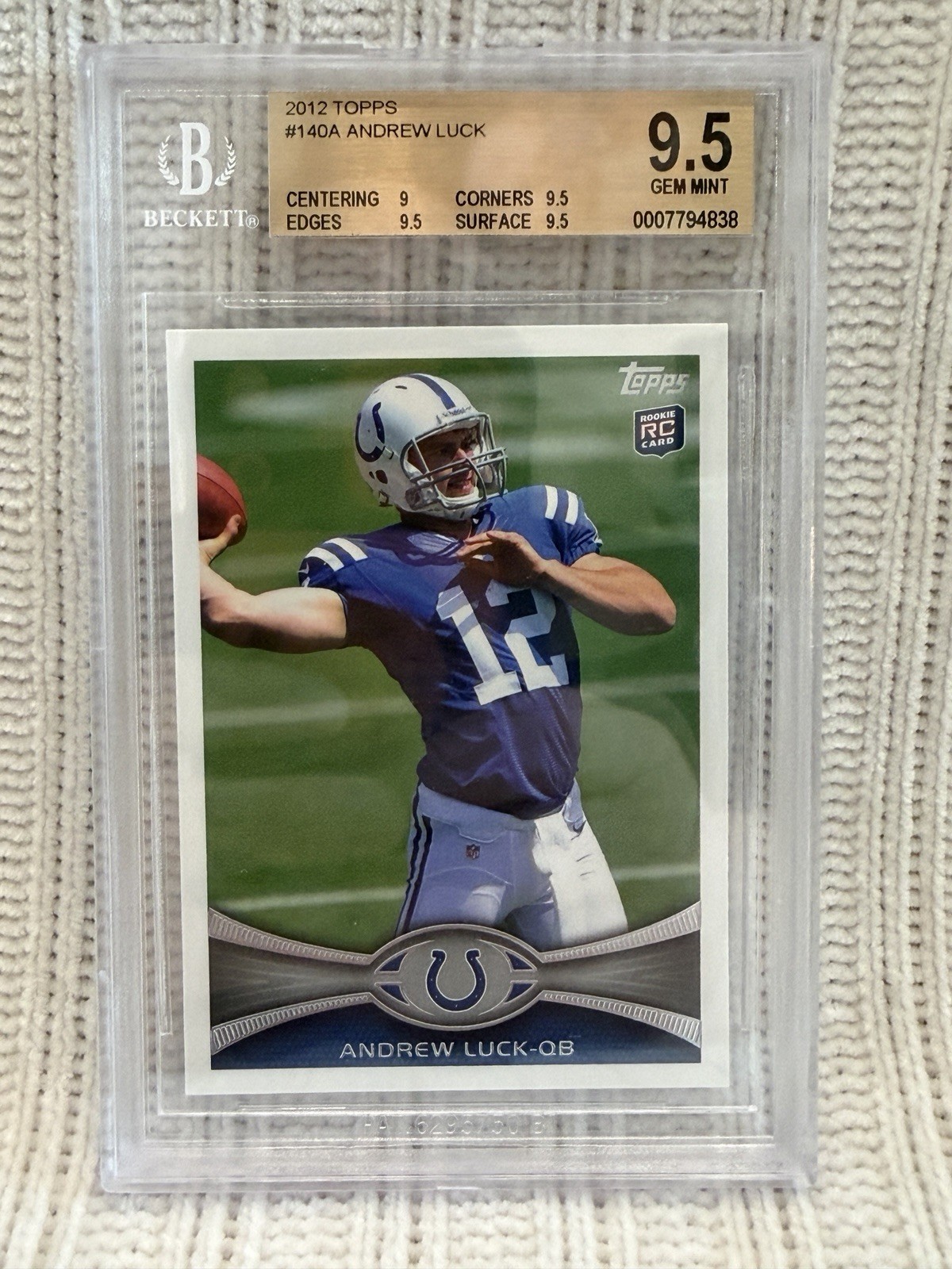 Andrew Luck Topps 1984 Rookie Autograph #1 Base