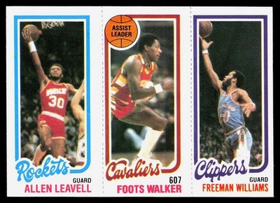 Allen Leavell / Foots Walker / Freeman Williams 1980-81 Topps #53 106 223 EX RC