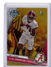 2023 Bowman Chrome U 1st Gold Refractor Kobe Prentice /50 Alabama SSP