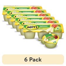  6 pack Mott's Pear Applesauce, 4 Ounce Cups, 6 Count