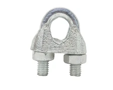 3/8" Galvanized Malleable Wire Rope Clips (100-Pack)