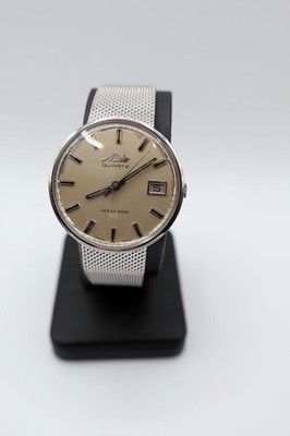 Mido Ocean Star Quartz Herren Uhr 36mm Stahl Datum Swiss Made Ref. 0581