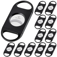 roygra Cigar Cutter Set (12 Pack), Enlarged 65 Ring Fit Almost Cigars, Guillo...