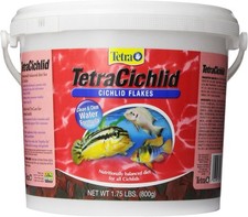 Cichlid Flakes 1.75 Pounds Fish Food Clear Water Advanced Form Flakes Food
