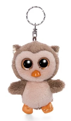 NICI GMBH NICI 47693 Schlüsselanhänger Glubschis Eule Twila 9cm Green, BRAUN