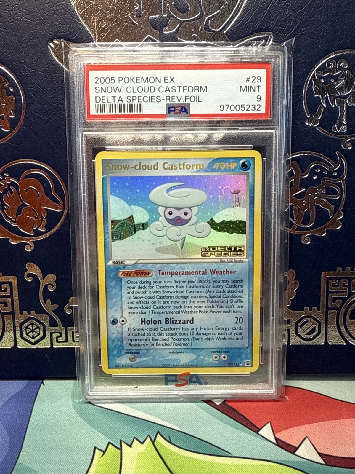 Pokemon Card Snow Cloud Castform 29/113 Reverse Holo Delta Species PSA 9 MINT