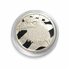 Pledge Allegiance USA American Eagle .999 Silver 1 oz Medal Round IN CAPSULE