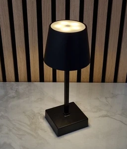Modern LED Table Lamp, Black, Rechargeable