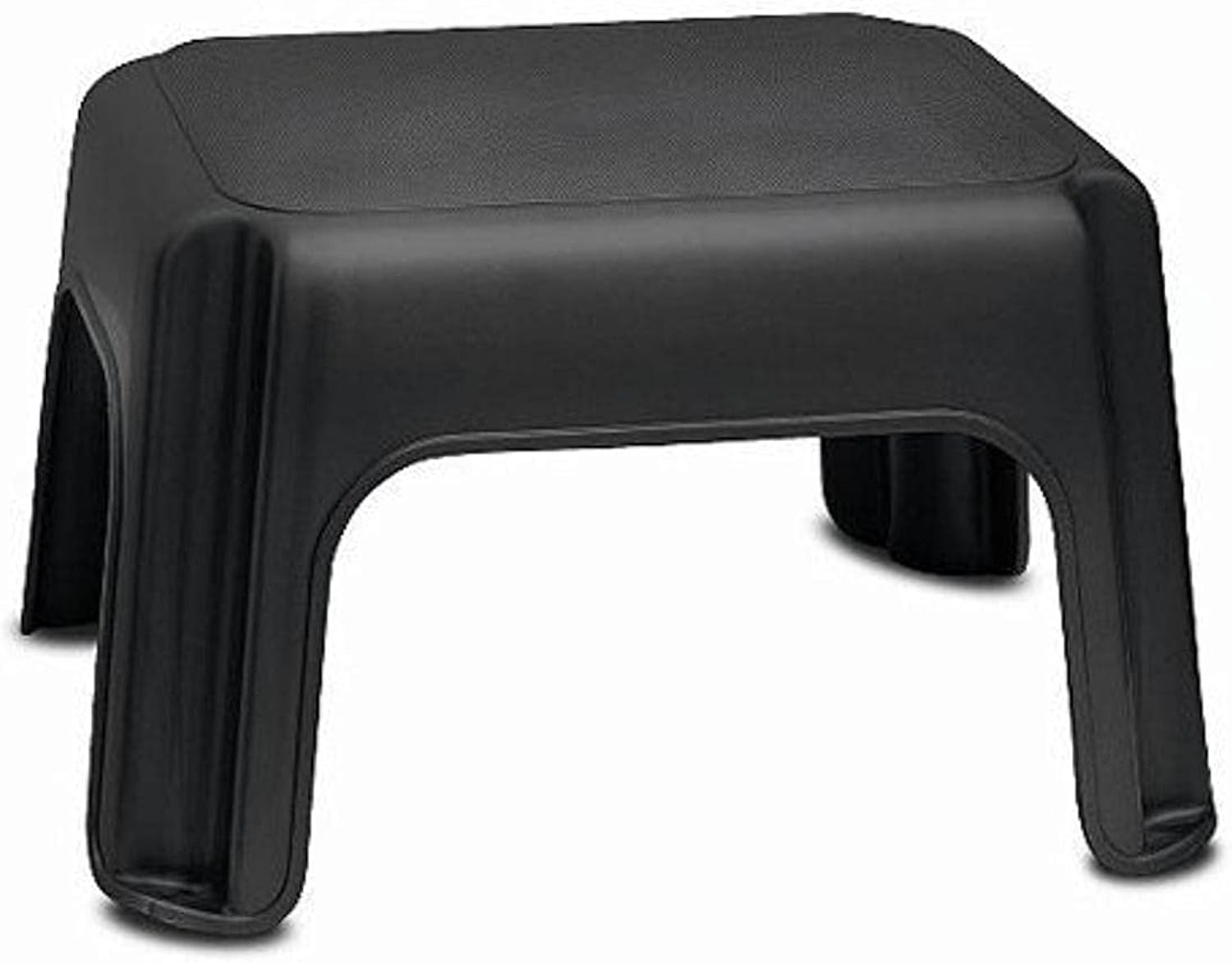 Addis Step Stool, Black – Lightweight Plastic Footstool for Adults, 150kg