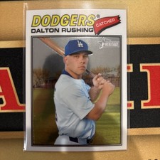 2026 Topps Heritage Chrome #246 Dalton Rushing - Los Angeles Dodgers