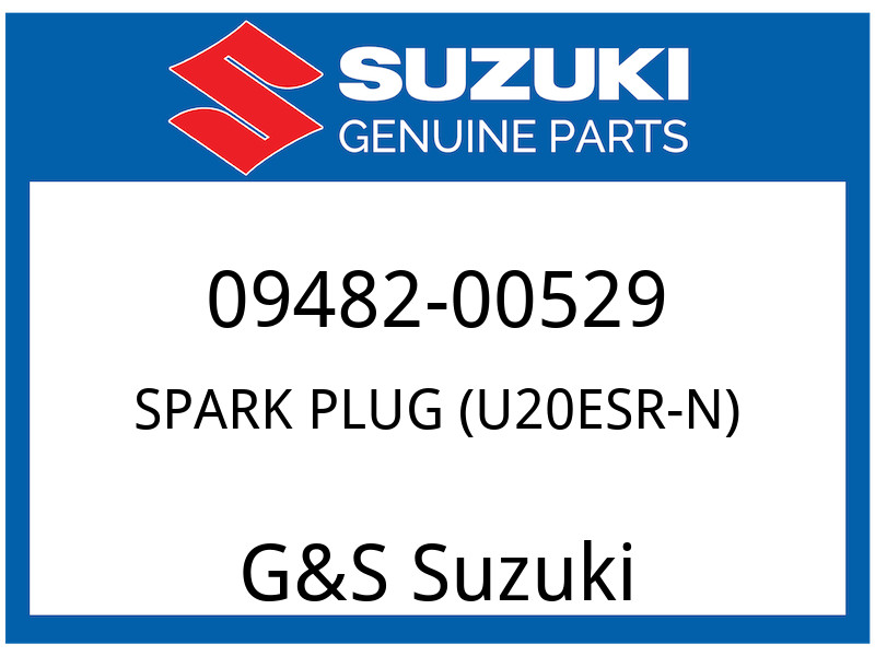 Suzuki OEM Part 09482-00529 SPARK PLUG, U20ESR-N ND