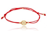 Goldene FußArmband Mit Filigranem Kreis