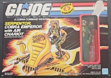 1986 GI Joe SERPENTOR w  AIR CHARIOT - UNOPENED  FACTORY SEALED  MUST SEE