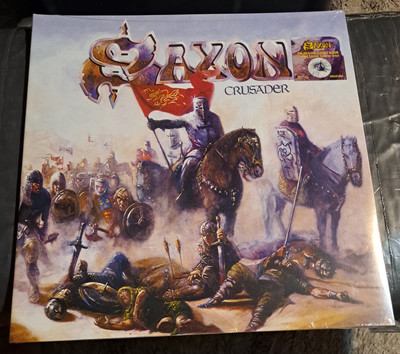 SAXON - Crusader  - Splatter Vinyl LP  - Brand New Sealed 
