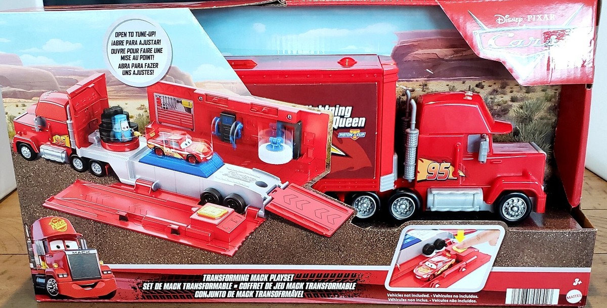 Disney Pixar Cars Transforming Mack Playset, 2-in-1 Toy Truck