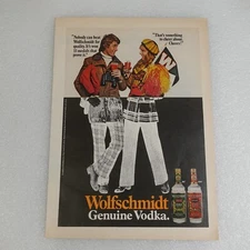 Vintage Print Ad Wolfschmidt Genuine Vodka And Borkum Riff Pipe Tobacco
