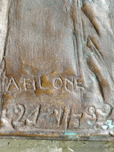 Arnaldo Filone Piastra Bronzo Beethoven Antica Scultura Inizi XX Sec Milano - Imagen 10 de 13