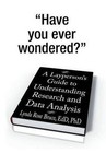 A Layperson's Guide to Understanding Research and Data Analysis by Lynda Rose Bruce Edd Phd (Hardback, 2013)