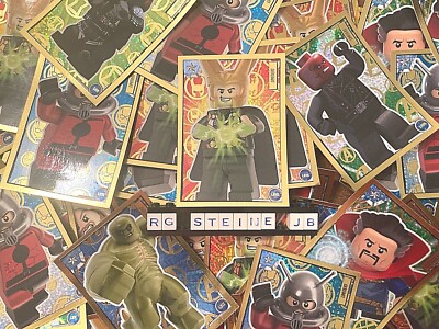 Lego Avengers Serie 1 Trading Cards Game limitiert Goldkarten LE1-30 aussuchen