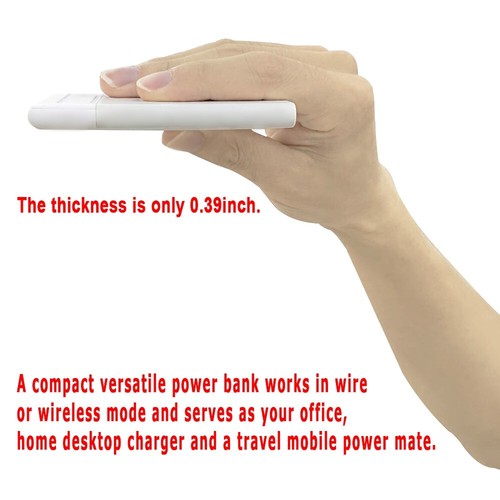 Fast Charging Ultra-Thin 5000mAh Wireless Power Bank Magnetic Case for iPhone 16 - Picture 5 of 27