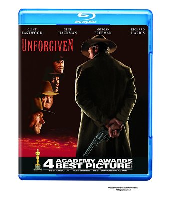 Unforgiven -  Clint Eastwood, Gene Hackman, Morgan Freeman, New BluRAY