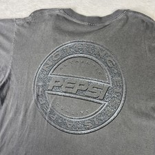 Pepsi Men's Size L/XL Vintage Promo Shirt Made in USA Gray "Nothing Else Is A.."
