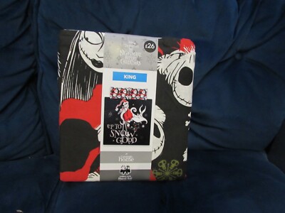 Disney's Nightmare Before Christmas Motto King Size Wendebettwäscheset
