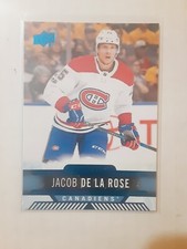 2017-18 Upper Deck Overtime Jacob De La Rose Blue #151 Montreal Canadiens 