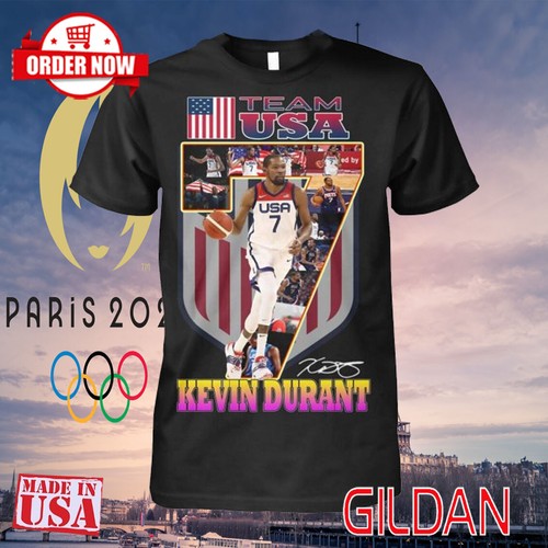SALE!!! Kevin Durant Team USA Men Basketball Olympic Paris 2024 TShirt