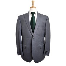  798 Jos A Bank Signature Collection Men's Gray Wool Blend Sport Coat Size 43 R