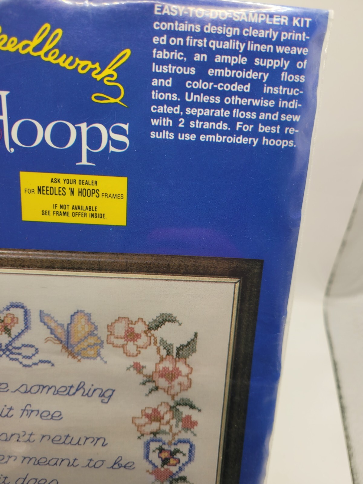 Needles 'n Hoops SET IT FREE 326 Butterflies Needlework Craft Kit Saying Read eBay