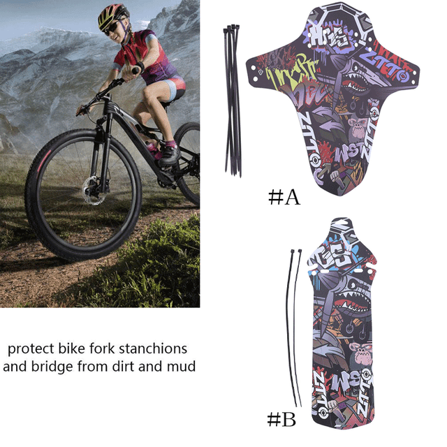 Cycling Bike Front Tire Fender Flectional Mudguard Set for Mountain Bicycle Road